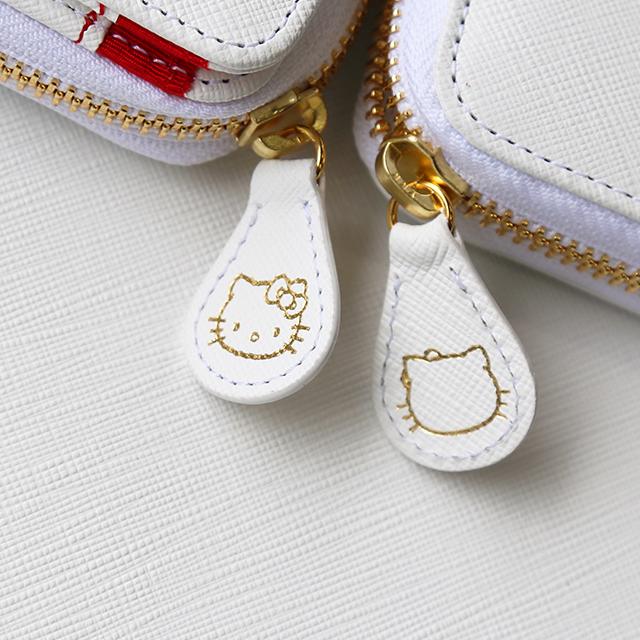 【大人のためのハローキティ】汚れにくい 本革 二つ折り財布 キティちゃん レディース 折財布 レザー 女性 エナメル 大人 可愛い かわいい | ハローキティ | 03