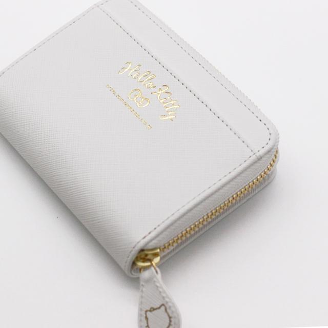 【大人のためのハローキティ】汚れにくい 本革 二つ折り財布 キティちゃん レディース 折財布 レザー 女性 エナメル 大人 可愛い かわいい | ハローキティ | 04