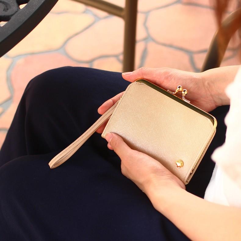 二つ折り財布 レディース ブランド 二つ折り 使いやすい 本革 革 財布 レディース がま口 ラマーレ 新品 小さめ ミニ財布 コンパクト 新品 Pe 003 財布 長財布 革小物はwraps 通販 Yahoo ショッピング