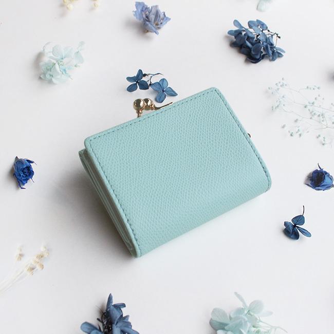 花色財布】イタリア革 ミニ がま口 財布 レディース コンパクト財布