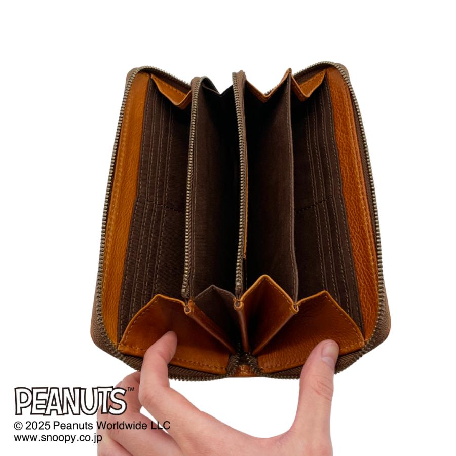 スヌーピー R束入 長財布　 革 サイフ  【SNOOPY サイフ wallet　革】 【プレゼント ギフト ラッピング 雑貨】 【名入れ不可】 | SNOOPY | 08