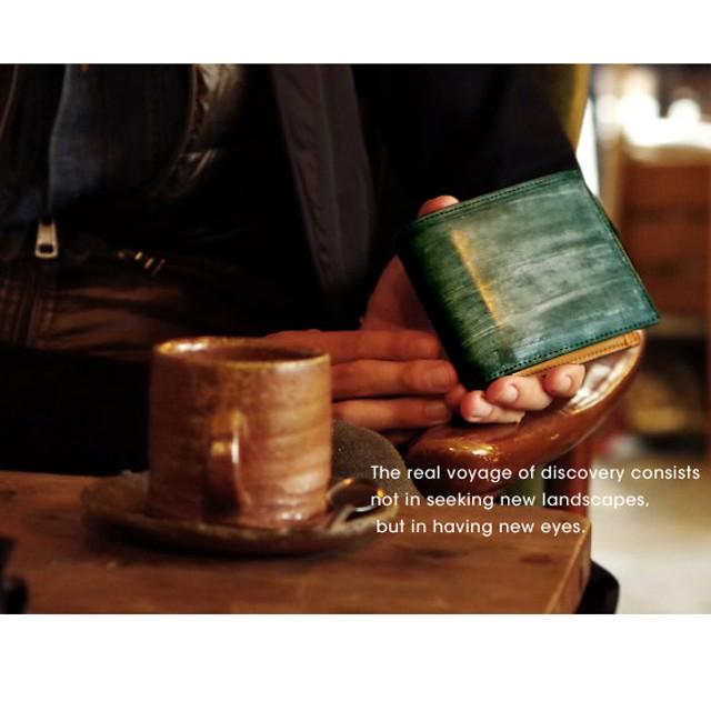 財布 メンズ 二つ折り 本革 薄い 二つ折り財布 メンズ ブランド 革 使いやすい 小さい ブライドルレザー 財布 プレゼント 彼氏 ギフト |  | 03