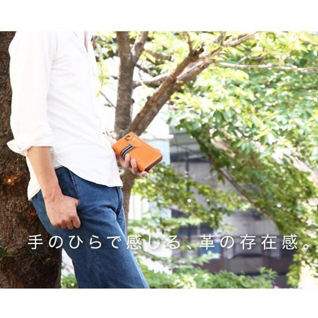 トスカーナ産イタリアンレザー 二つ折り財布 メンズ 本革 VEOL 折財布