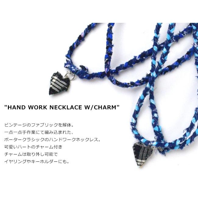 未使用品！ PORTER CLASSIC ポータークラシック ネックレス ブルー PORTER CLASSIC（ポータークラシック） ハンドワーク ネックレス