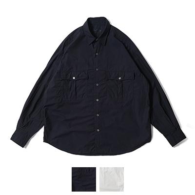 PORTER CLASSIC ロールアップ シャツ ブラック PORTER CLASSIC Porter Classic(ポータークラシック) ROLL UP