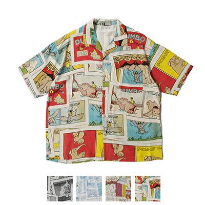 poter classic DISNEY アロハシャツ　オープンカラーシャツ PORTER CLASSIC｜DISNEY VC アロハシャツ DP-024-3285 レトロで