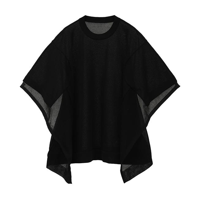 CLANE(クラネ) SHEER SQUARE KNIT TOPS シアースクエアニット