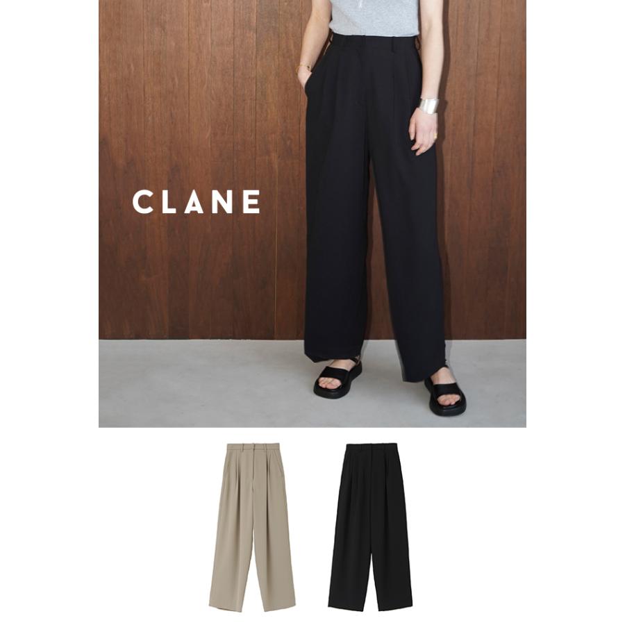 CLANE(クラネ) BASIC TUCK PANTS ベーシックタックパンツ 14110-7202
