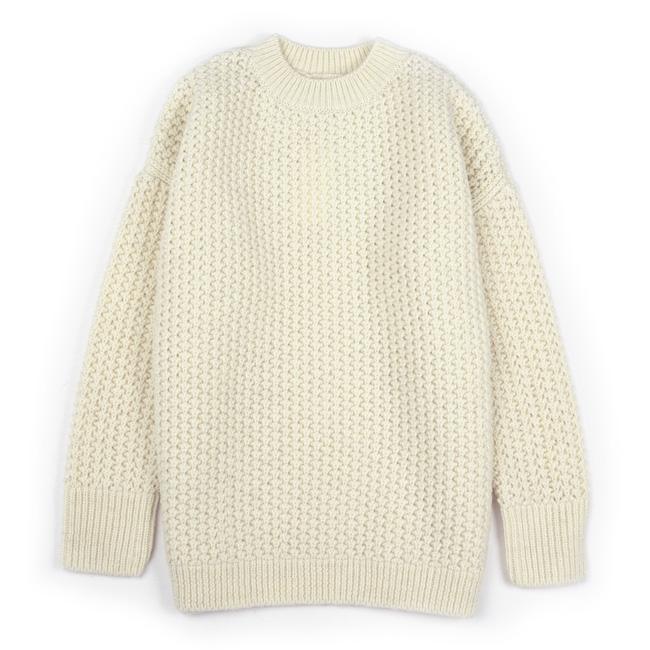 homspun homspun(ホームスパン) 英国羊毛 タック編みプルオーバー 7888 