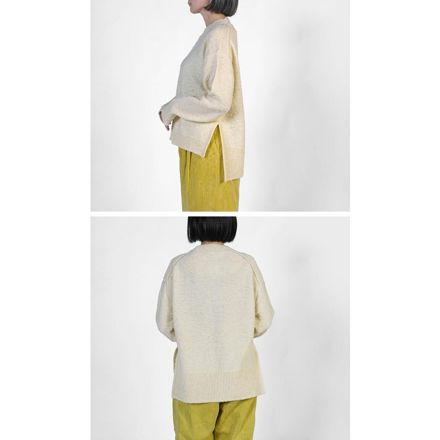 homspun（ホームスパン） ウールノットヤーン プルオーバー ニット