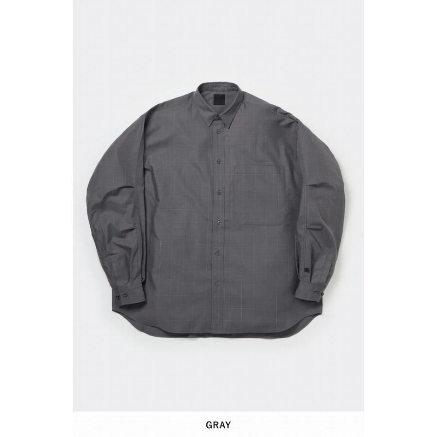 DAIWA PIER39 長袖シャツ BE-82025W グレー S DAIWA PIER39（ダイワ ピア39） TECH REGULAR COLLAR SHIRT L/S GLEN
