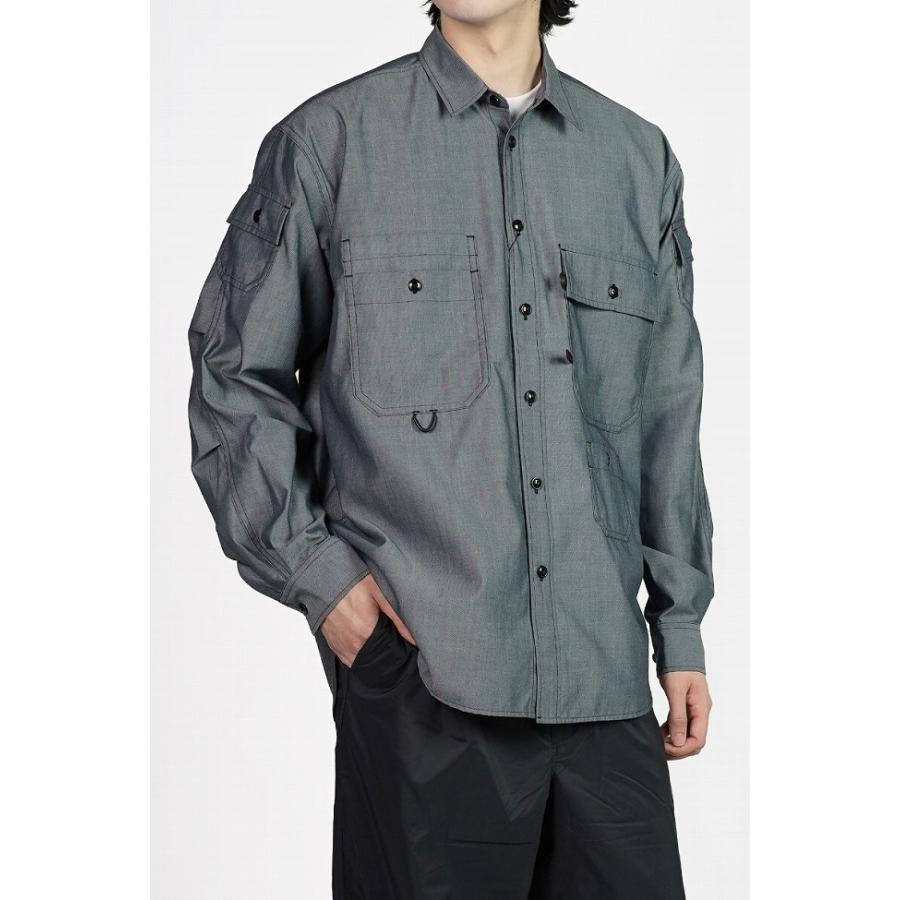 DAIWA PIER39（ダイワ ピア39） TECH MULTI POCKET CHAMBRAY SHIRT L/S