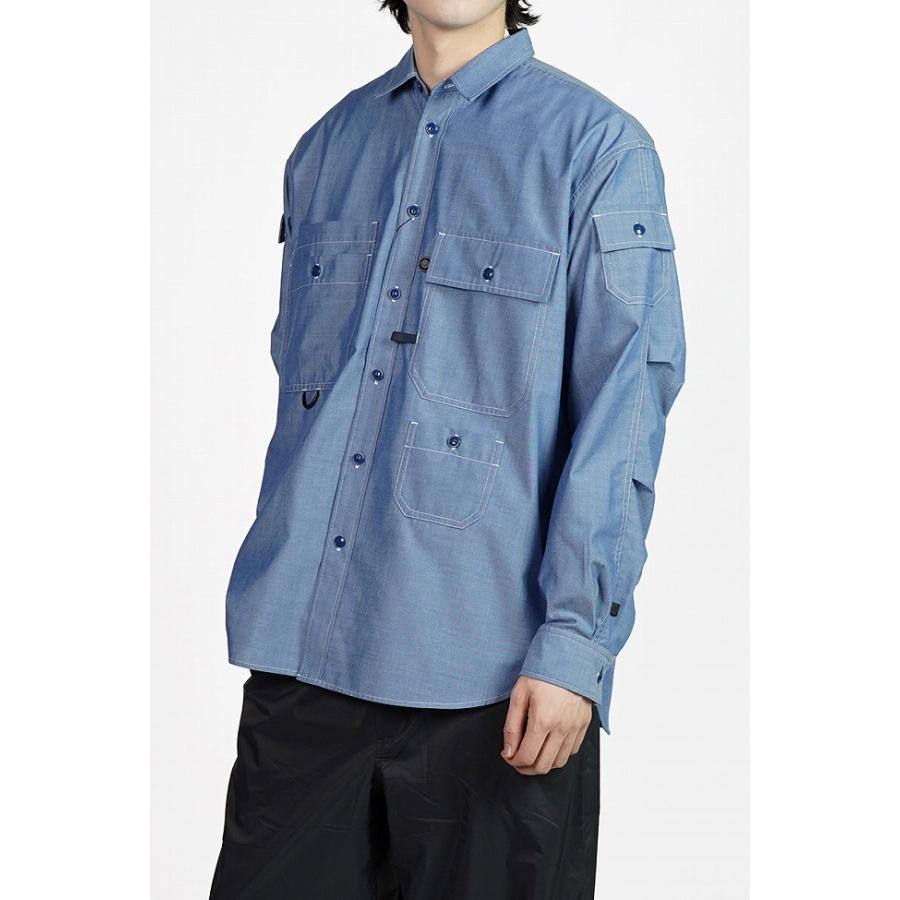 DAIWA PIER39（ダイワ ピア39） TECH MULTI POCKET CHAMBRAY SHIRT L/S