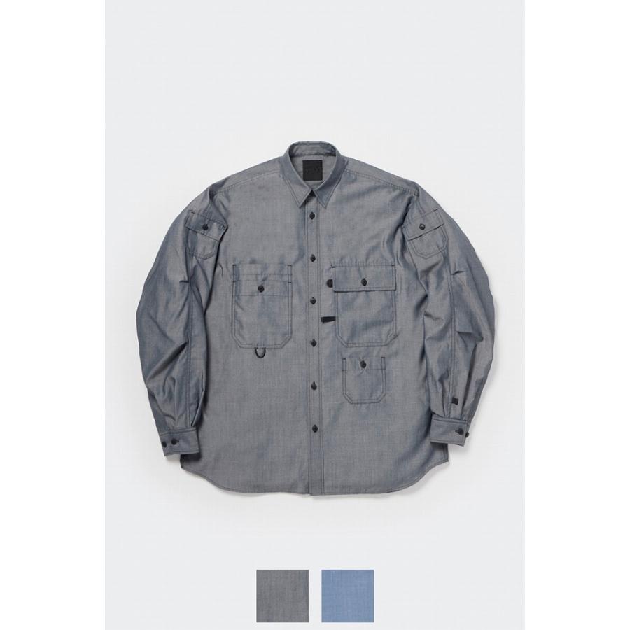 DAIWA PIER39（ダイワ ピア39） TECH MULTI POCKET CHAMBRAY SHIRT L/S