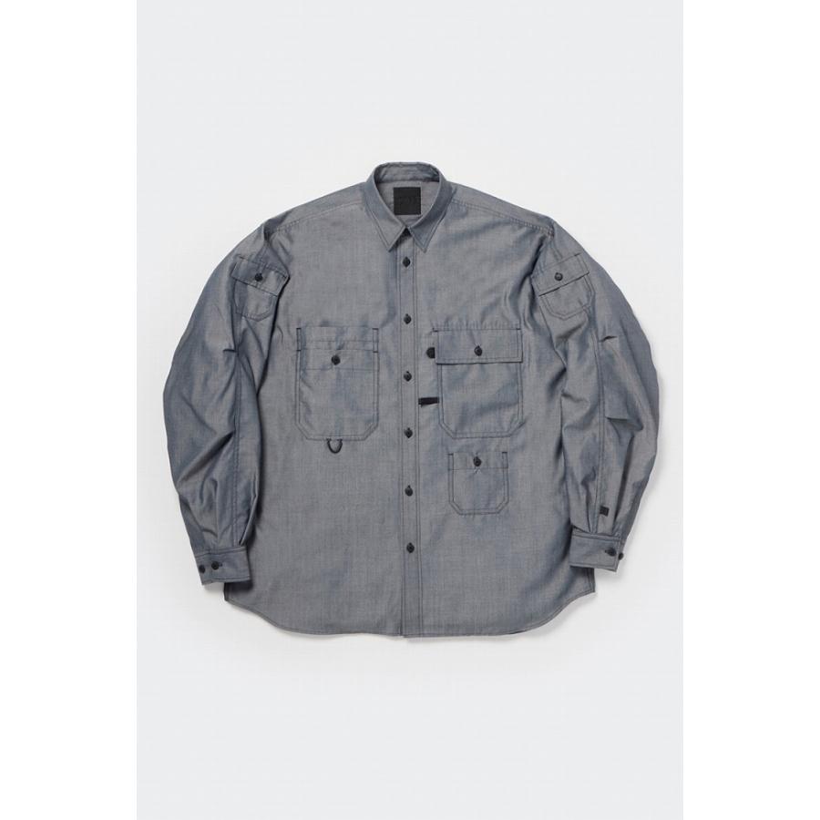 DAIWA PIER39（ダイワ ピア39） TECH MULTI POCKET CHAMBRAY SHIRT L/S