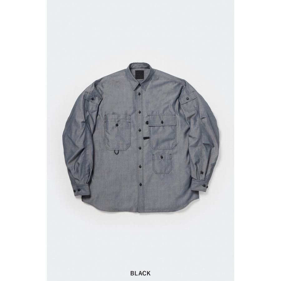 DAIWA PIER39（ダイワ ピア39） TECH MULTI POCKET CHAMBRAY SHIRT L/S