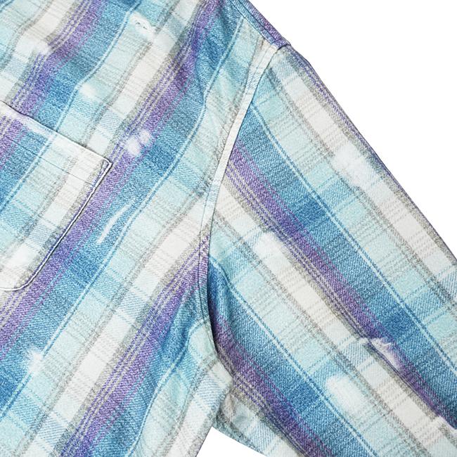 JieDa JieDa(ジエダ) FLANNWL DAMAGE SHIRT ダメージフランネル