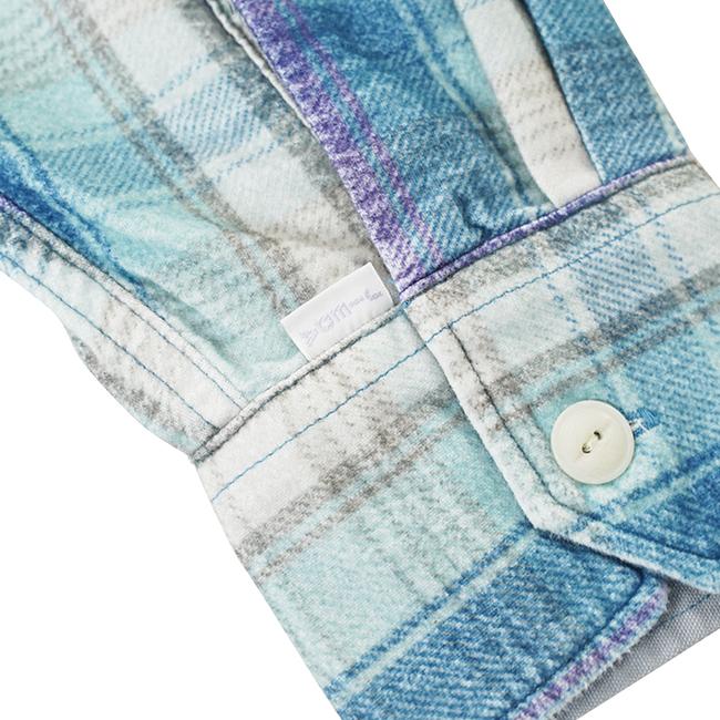 JieDa JieDa(ジエダ) FLANNWL DAMAGE SHIRT ダメージフランネル