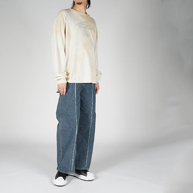 JieDa JieDa(ジエダ) CUTTING WIDE DENIM カッティングワイド