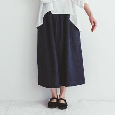 ARATA◡̈fog linen work | イチカスカート fog linen work フォグリネンワーク ICHIKA SKIRT BLUE DUR