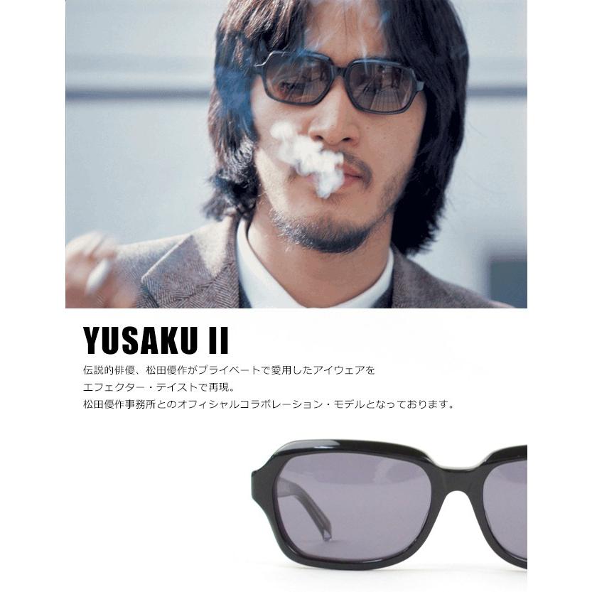EFFECTOR エフェクター眼鏡サングラスYUSAKU2BK松田優作