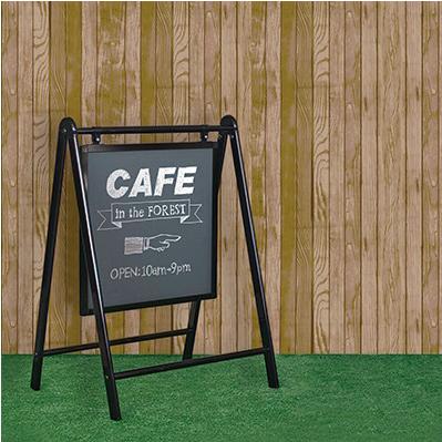 【本体のみ】KJB-420B 看板 黒板 ブラックボード スタンド看板 黒板看板 チョーク用 案内板 両面仕様 屋内 |  | 03