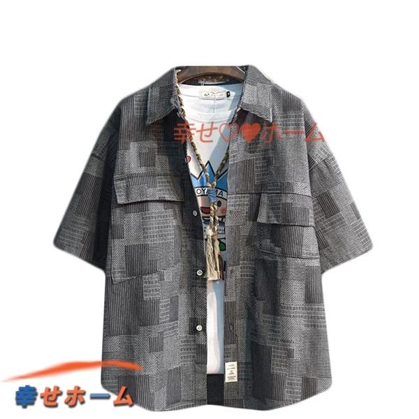 メンズファッション クーポン利用で2750円 送料無料 デニムシャツ メンズ チェック 薄手 夏 折り襟 半袖シャツ カジュアル ゆったり ワークシャツ 快適 カーディガン トップス かっこいい Tdzobthbtn Minirunukevents Com