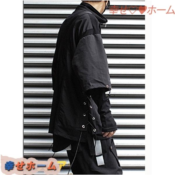 立ち襟 ウインドブレーカー メンズ 重ね着 暗黒系 サイバーパンク パーカー ゆったり 春秋 ファッション 忍者服 カッコイイ ジャンパー Wyrda4f1278 幸せホーム 通販 Yahoo ショッピング