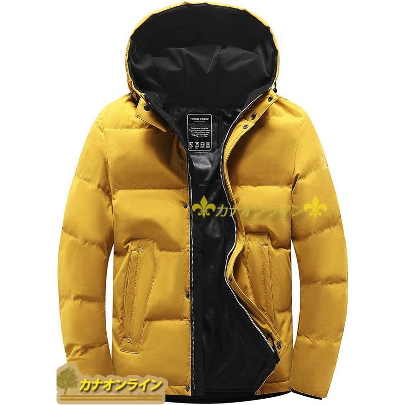 中綿ダウンジャケット パーカー メンズ ジャンパー 保温 アウター カジュアル 上着 ハーフ丈 防寒着 冬服 あったか 防風 フード付き 中綿コート 一部予約販売中 Eikonos Com