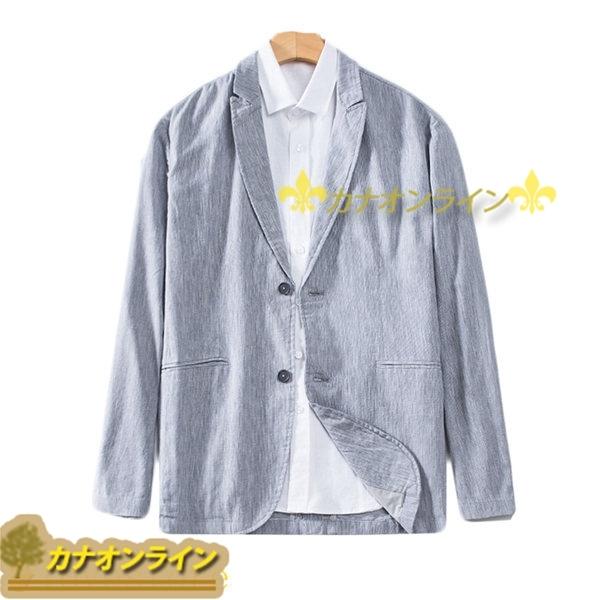 お見舞い 麻 コットン テーラードジャケット リネン メンズ サマージャケット シンプル 夏 グレー 春 羽織り キレイめ ゆったり 薄手 アウター その他ジャケット カラー ネイビー Www Buccella Com