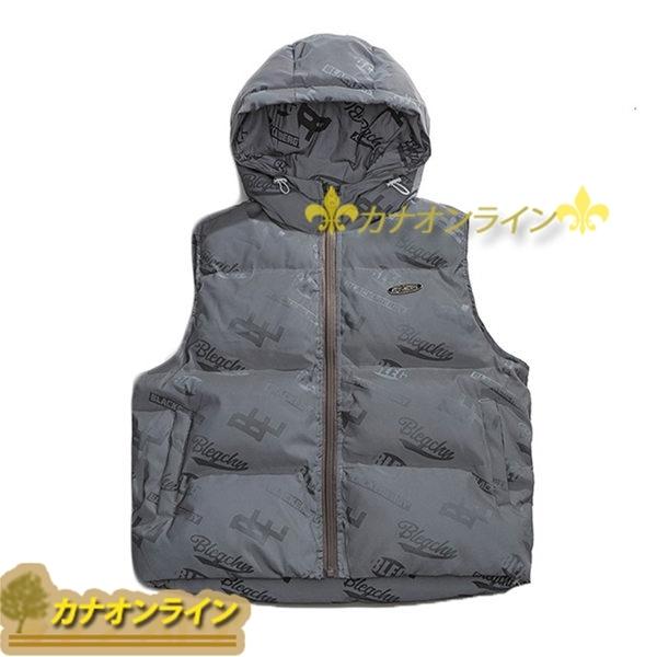 秋冬ベスト メンズ 量 無袖 スポーツ 暖かい 英字柄 かっこいい 韓国風 チョッキ フード付き ノースリーブジャケット コットンベスト ダウンベスト 5年保証 Ahmedmostafa Us