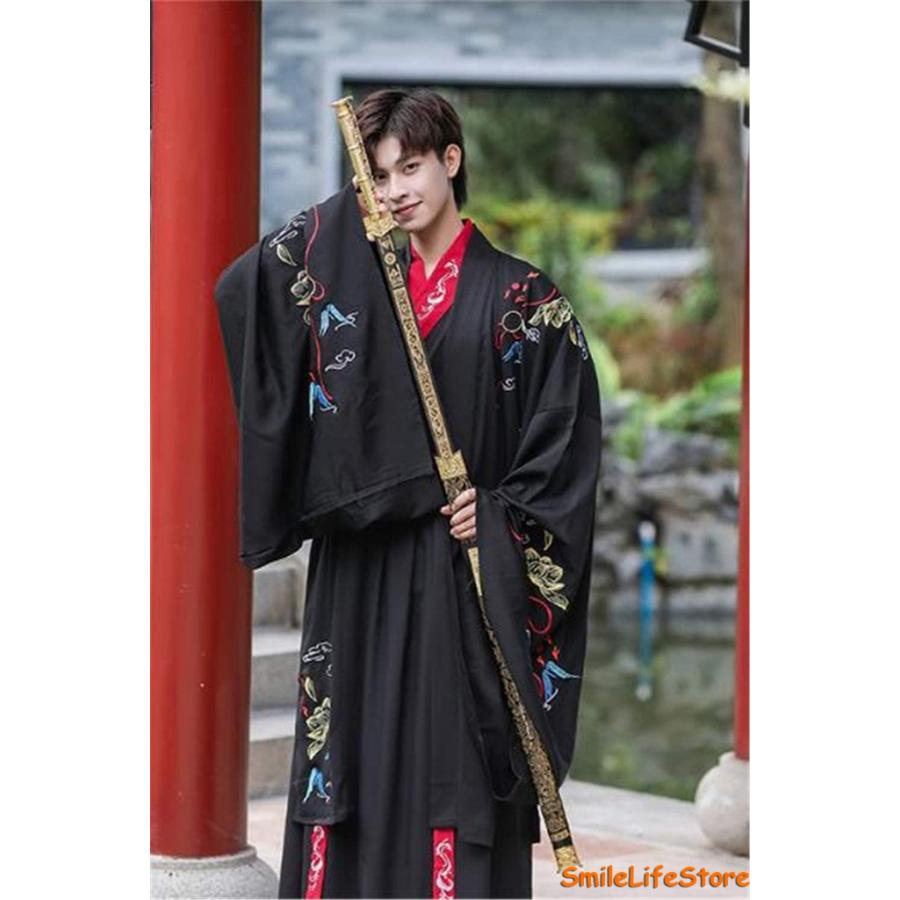 漢服 メンズ 男性用 コスチューム コスプレ 侠客カッコイイ中華服 古風