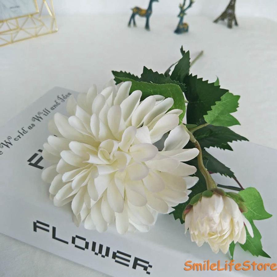 造花 菊 インテリア アートフラワー 枯れない花 白 花束 1本 きくフラワー 本物そっくり 人工植物観賞 室内 フェイクフラワー 花のみ 6ii4d8uriq Chicagocriminaldefenselawyersblog Com