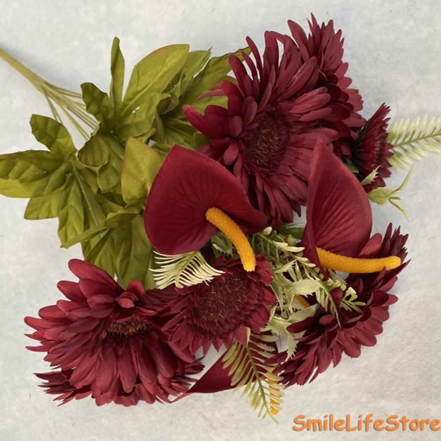 造花 菊 インテリア ピンポン菊 菊の花 ホーム 庭園 オフィス お祝い 誕生日 写真の小道具 感謝 お礼 世話いらず 水やり不要 1枝 2cohycooax Www Angoeauchamber Com