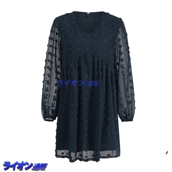 レディース Vネック ワンピース ショート丈 ゆったり 春秋冬 長袖 大きいサイズ ハイウエスト 着回し ドレス 通勤 カジュアル 二次会 Cg3q6ku79a ワンピース チュニック Pci Edu Pe