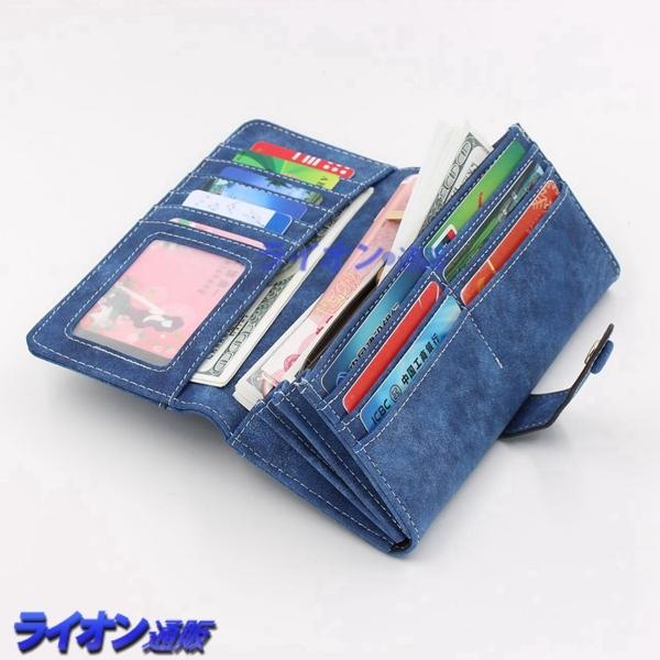 最適な材料 レディース カード入れ 折りたたみ おしゃれ Puレザー 長財布 かぶせ蓋 大容量 レザー 軽量ケース 機能性 シンプル 無地 金運アップ 二つ折り財布 カラー パープル Www We Job Com