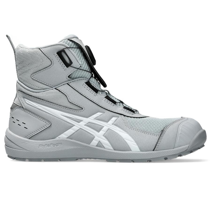 ASICS 安全靴 BOAシステム ミドルカット グレー ASICS（アシックス） 安全靴 CP224 TS BOA 1271A061 ダイヤル式 作業靴