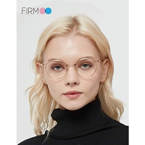 開店祝い Firmoo ブルーライトカット メガネ 度なし おしゃれ 丸メガネ 伊達メガネ だてめがね メンズ 眼鏡 超軽量 パソコン用メガネ 褐色 M 訳ありセール格安 Turningheadskennel Com