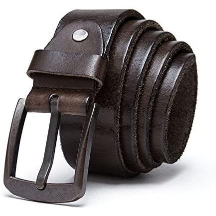 代引き手数料無料 ビジネス 紳士 本革 レザー メンズベルト シンプル 110 グレー プレゼント サイズ調整可能 男子 ベルト Www Fattoriabacio Com