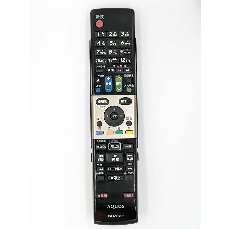 シャープ 液晶テレビ（AQUOS) 純正リモコン GA913WJSA (0106380331