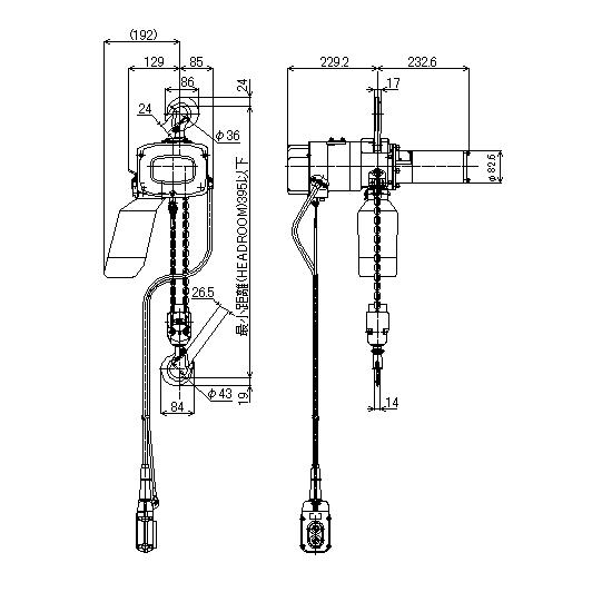 象印　チェンブロック αS-049 揚程3ｍ用 チェン チェーンブロック チェーン　交換用 予備(D3510nwxYGG) 象印（ZOJIRUSHI） αS型 懸垂式小型電気チェーンブロック αS-049 490kg