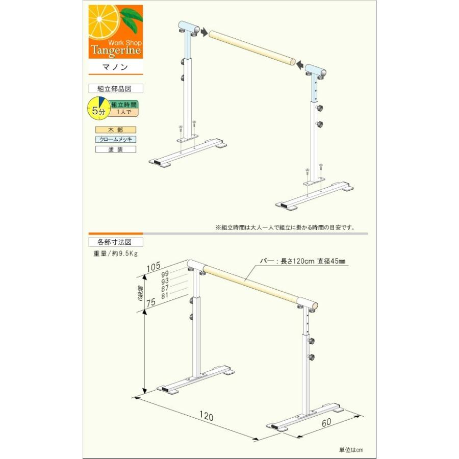 【送料無料】ホームレッスンバー マノン|ws-tangerine|03