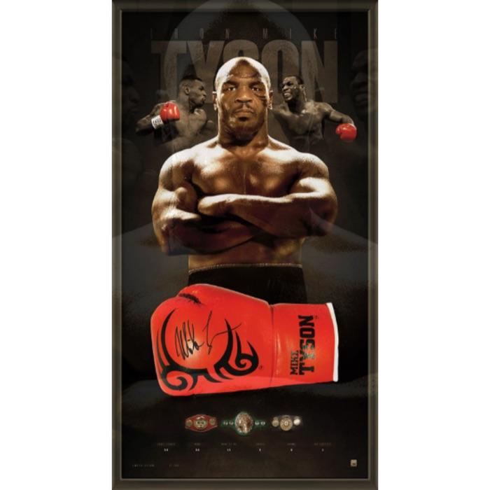 直筆サイン入り Box ボクシング マイクタイソン コレクション 趣味 サイングッズ スポーツメモラビリア ボクシンググローブ 送料無料 3d Box