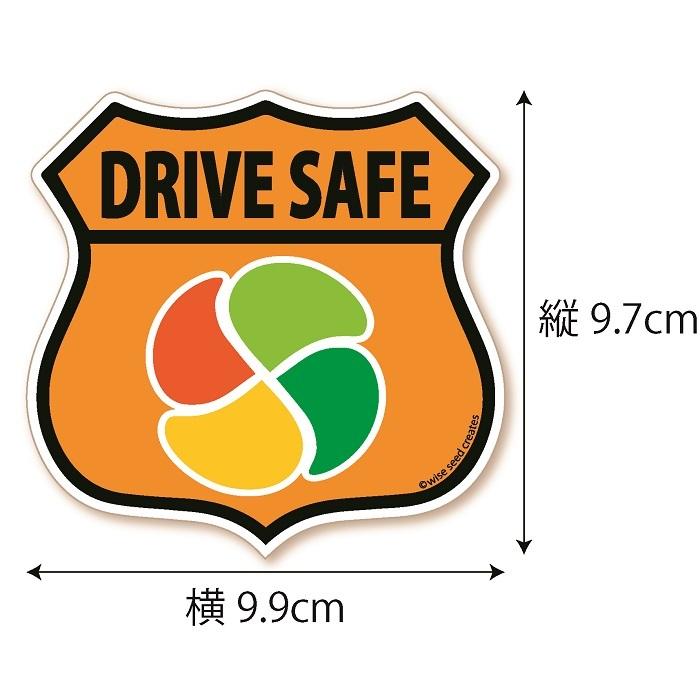 高齢者マーク マグネット エンブレム Mサイズ オレンジ 橙 もみじマーク 高齢者マグネット かっこいい 磁石｜wscshop｜02