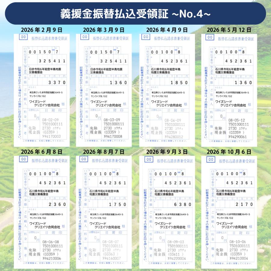 能登半島地震 豪雨災害 支援 ステッカー（ミニサイズ）寄付 寄附