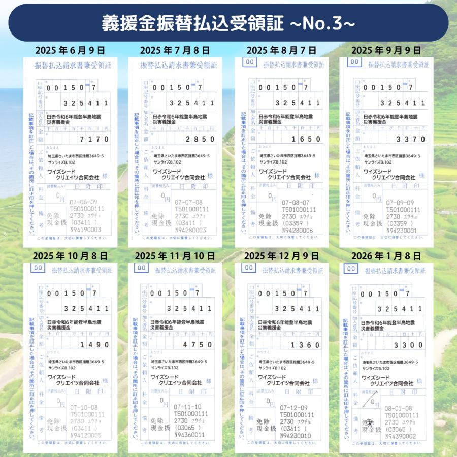 能登半島地震 豪雨災害 支援 ステッカー（Mサイズ）寄付 寄附 義援金