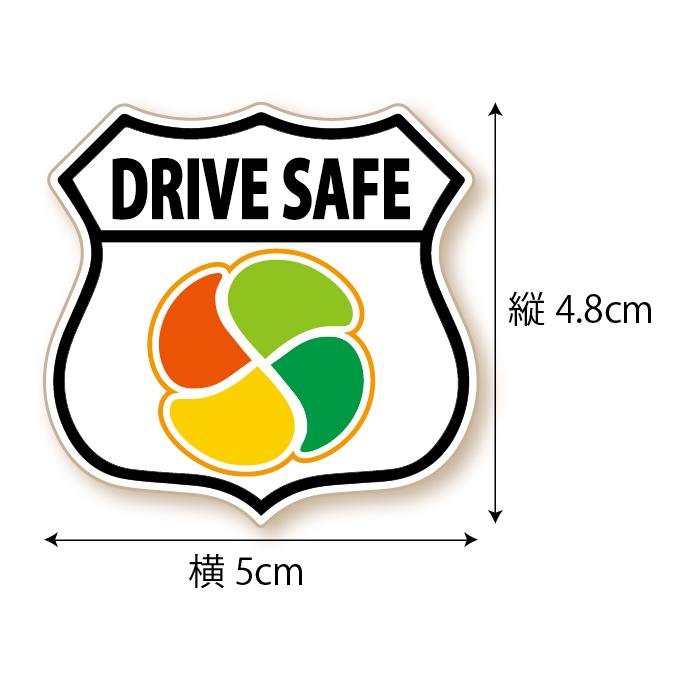 高齢者マーク ステッカー エンブレム ミニサイズ 2枚セット 黒 白