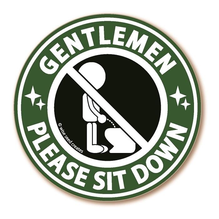 トイレ 座ってね ステッカー 立ちション禁止 ＆ 座ってくれてありがとう 2枚セット (円形タイプ) グリーン 緑 |  | 02