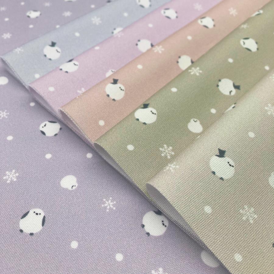 シマエナガと雪だるま 国産オックス/ブロード/シーチング/ダブルガーゼ/ローン/11号帆布 RIEKA | ブランド登録なし | 04