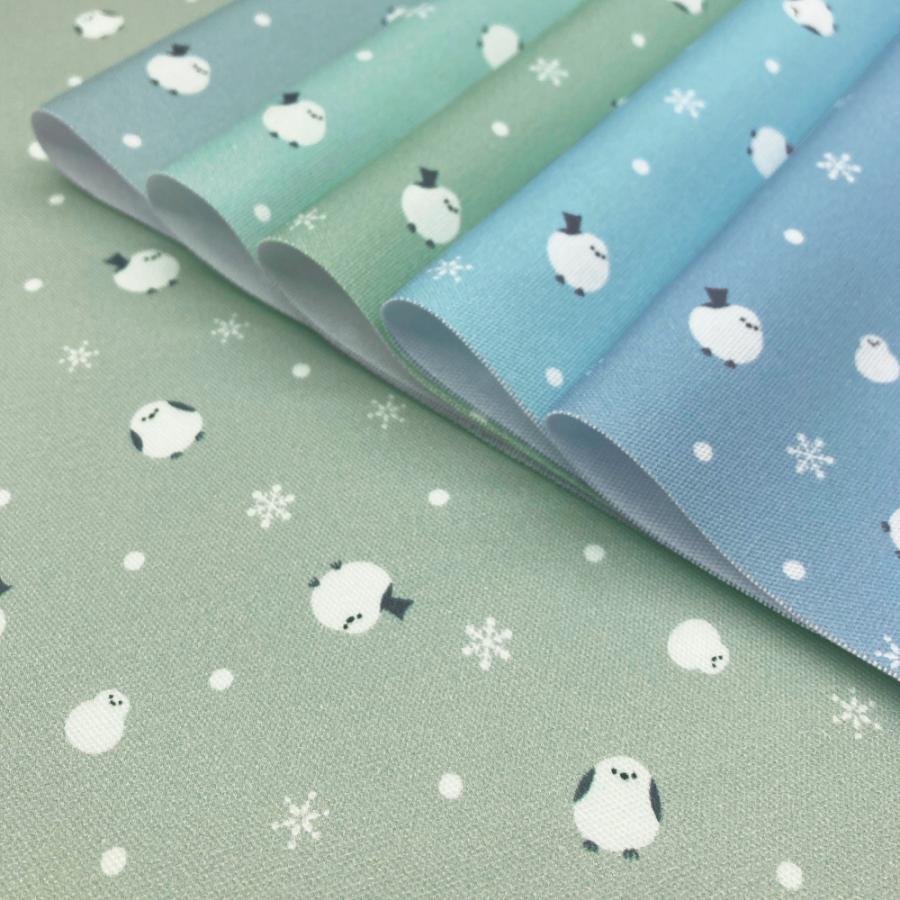 シマエナガと雪だるま 国産オックス/ブロード/シーチング/ダブルガーゼ/ローン/11号帆布 RIEKA | ブランド登録なし | 05